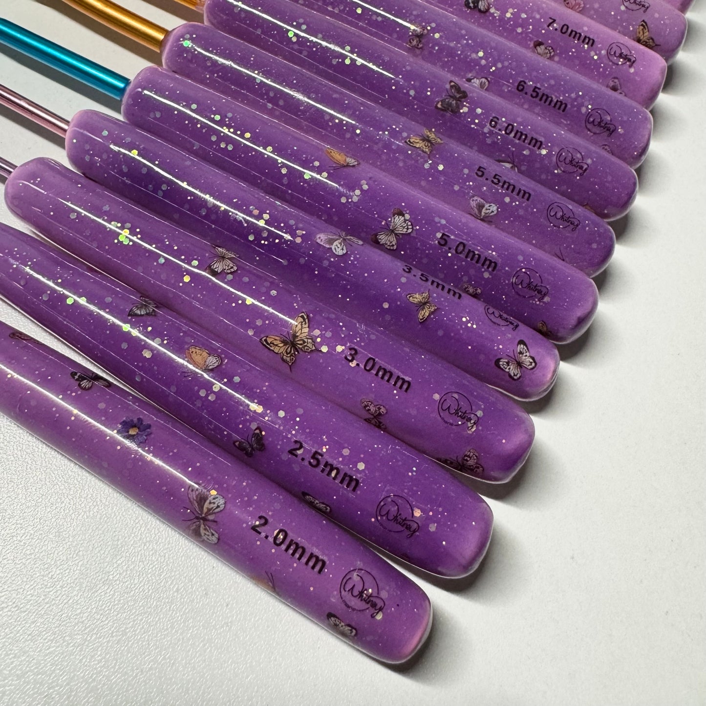 Sunshine Pink to Purple Hook - Butterfly