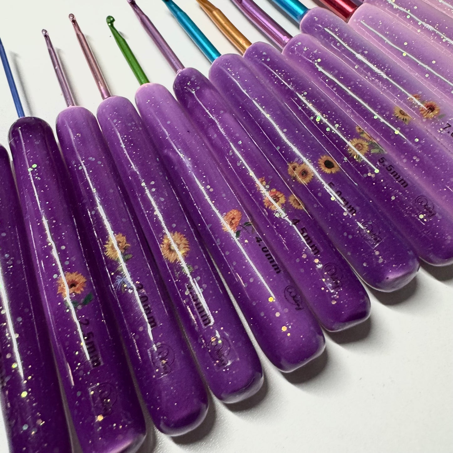 Sunshine Pink to Purple Hook - Sunflower