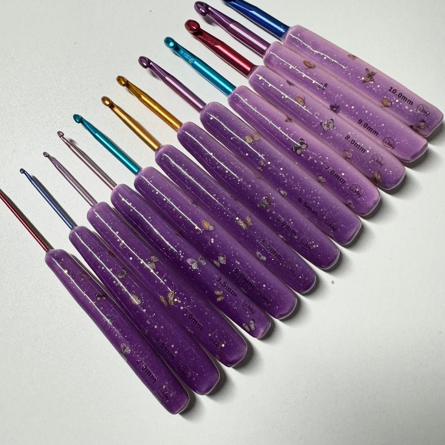 Sunshine Pink to Purple Hook - Butterfly