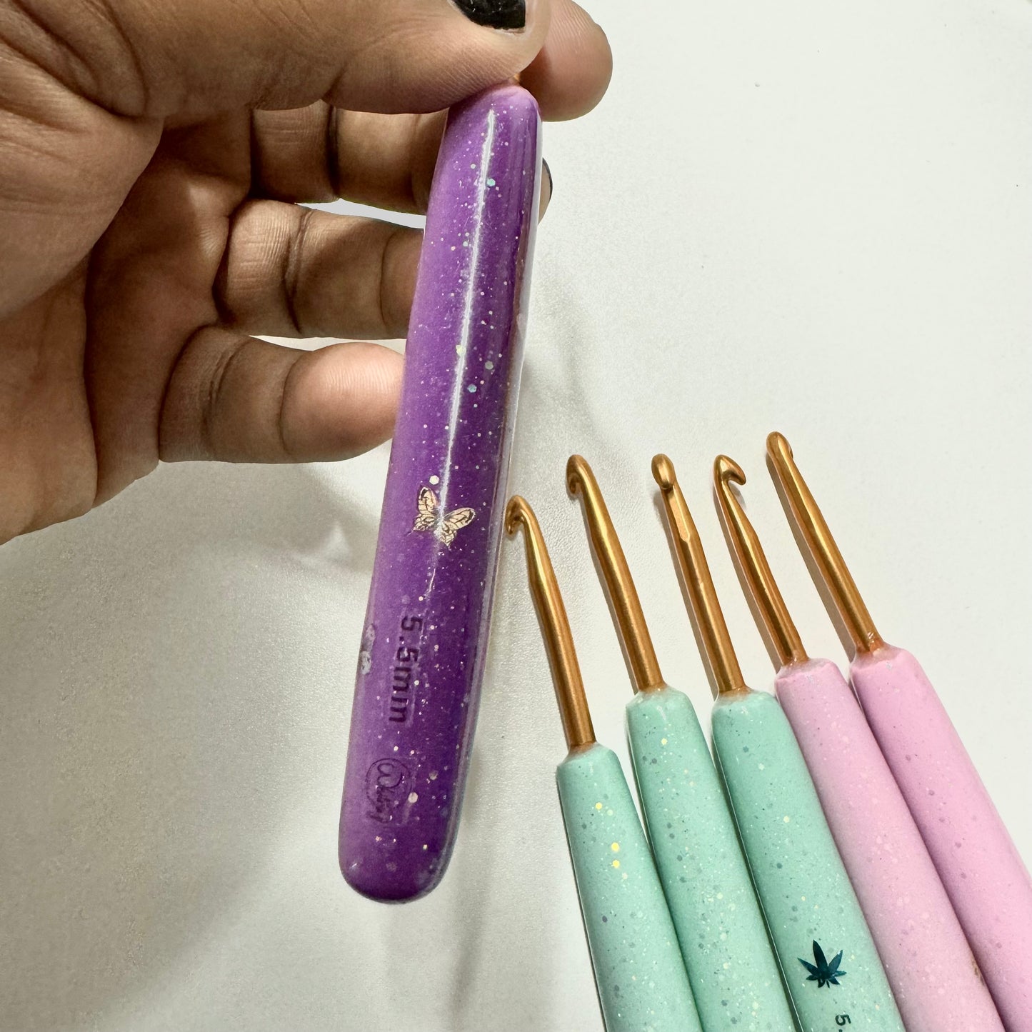 Sunshine Pink to Purple Hook - Butterfly