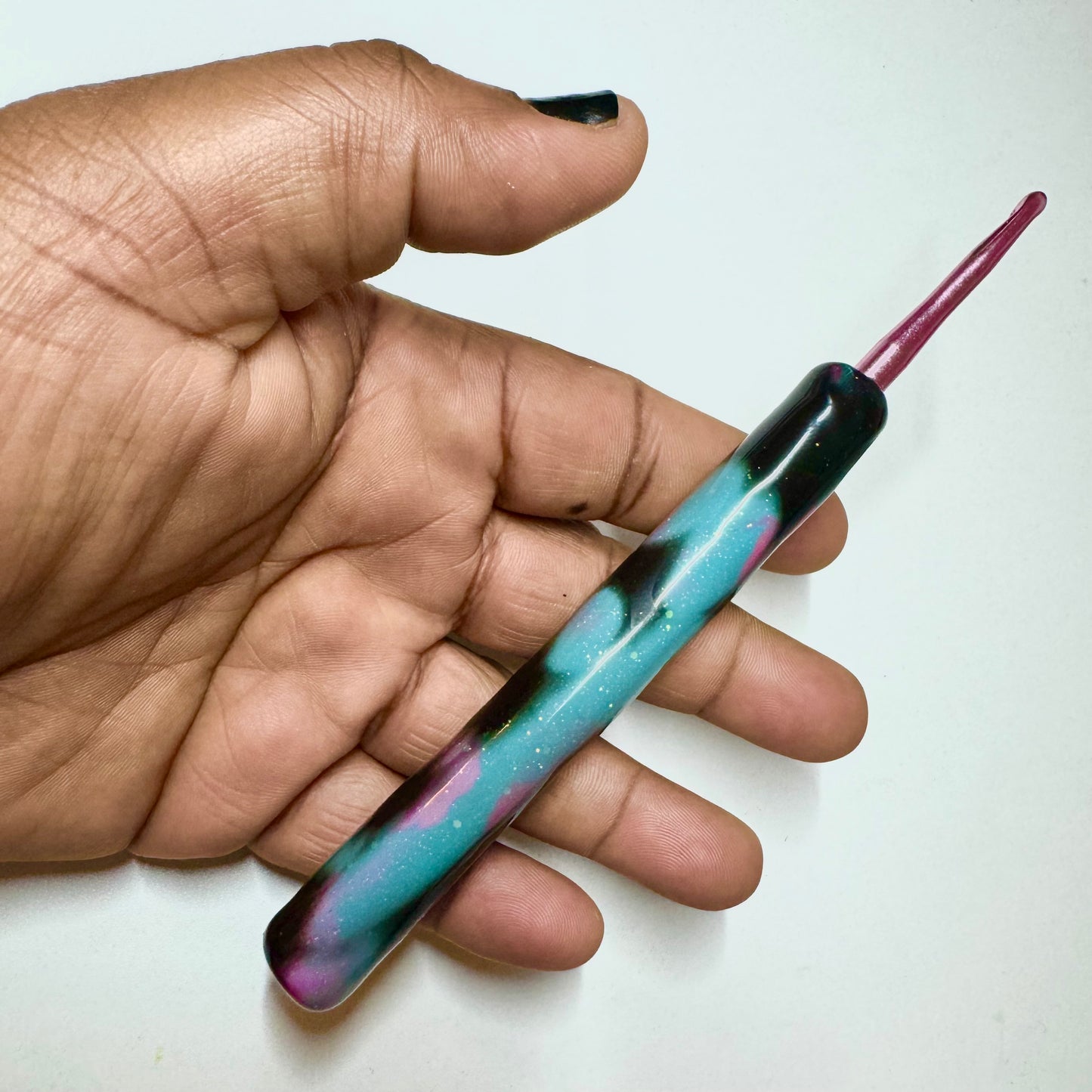 Cotton Candy Sparkle Mood Hook - Color Changing Crochet Hook