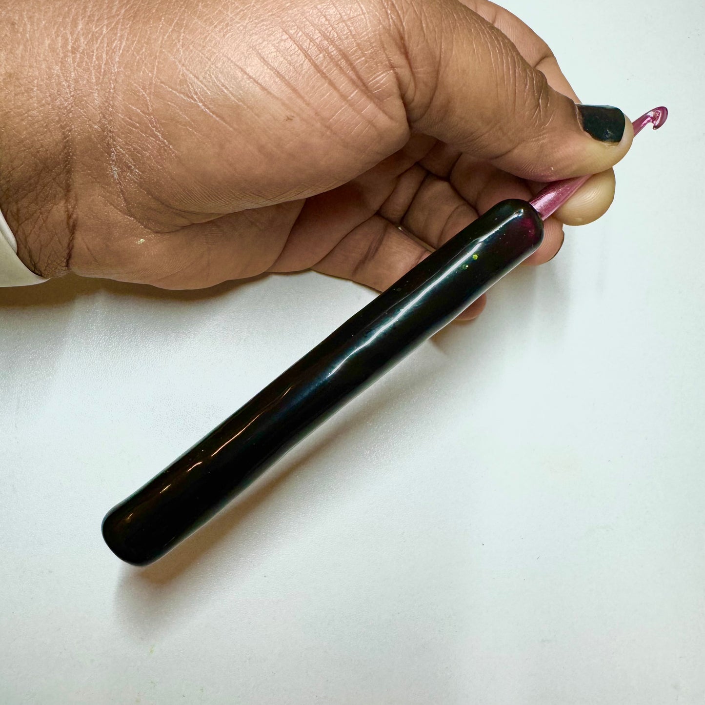 Cotton Candy Sparkle Mood Hook - Color Changing Crochet Hook