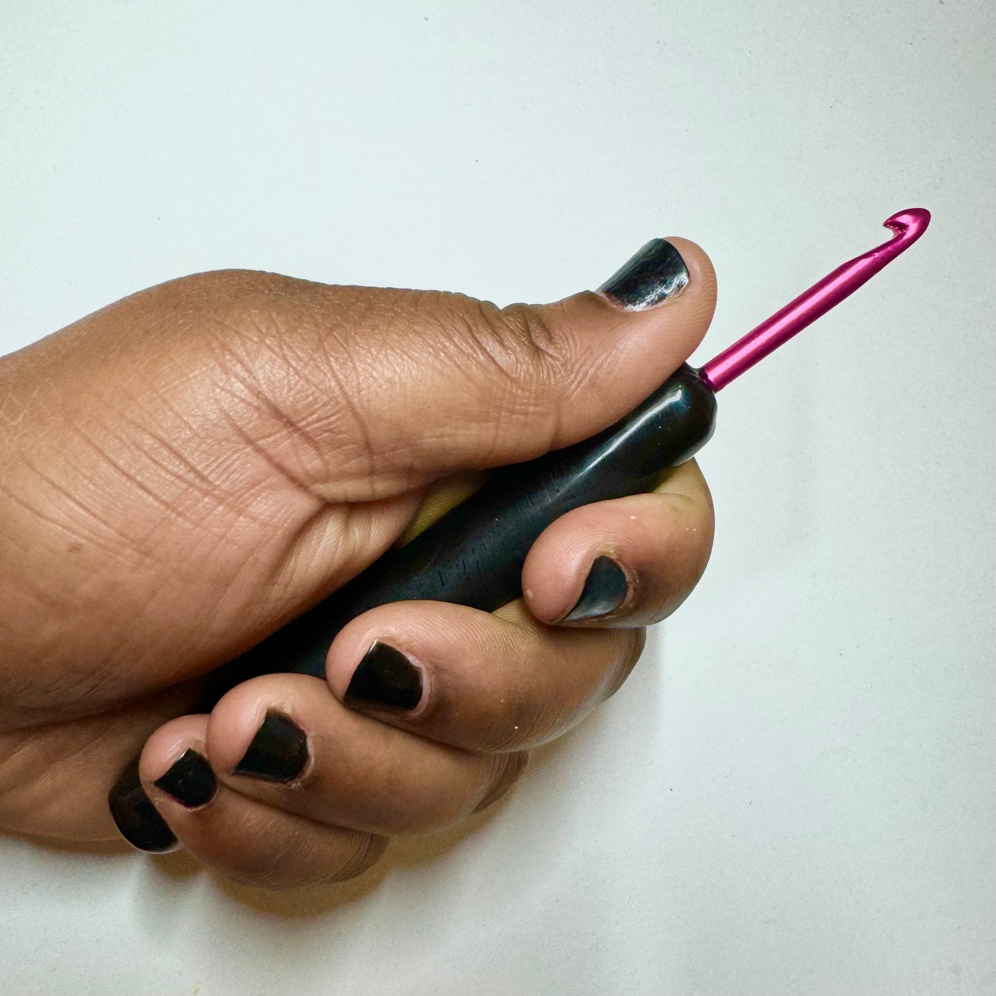 Smooshy Checkers Sparkle Mood Hook - Color Changing Crochet Hook