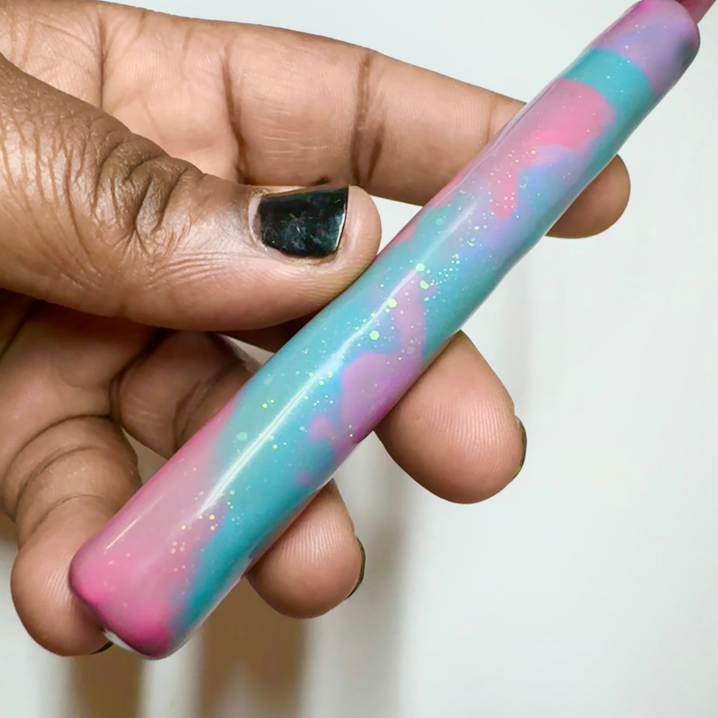 Cotton Candy Sparkle Mood Hook - Color Changing Crochet Hook