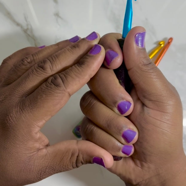 Rainbow Sparkle Mood Hook - Color Changing Crochet Hook