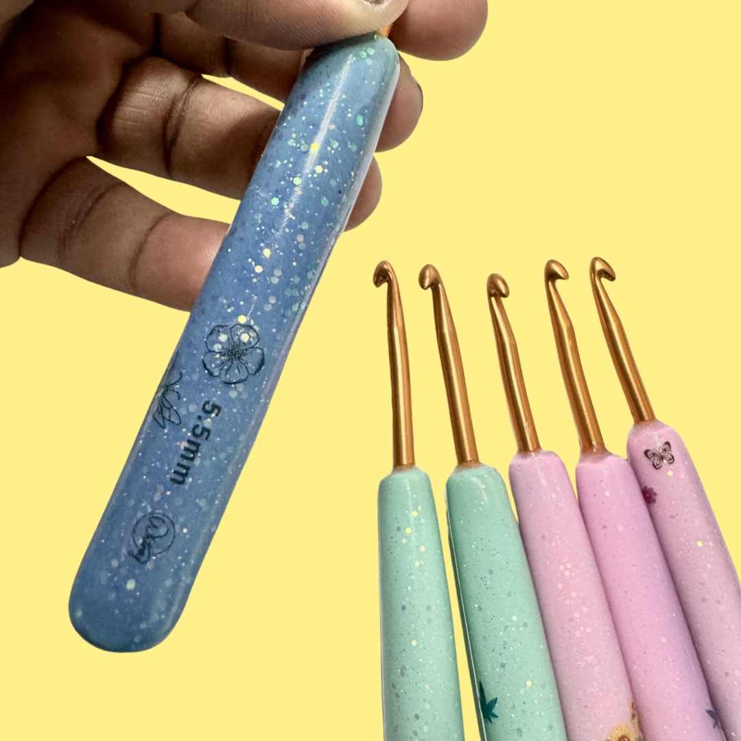 Sunshine Turquoise to Blue Hook - Butterfly/Flower