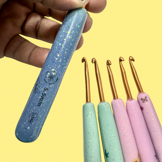 Sunshine Turquoise to Blue Hook - Butterfly/Flower