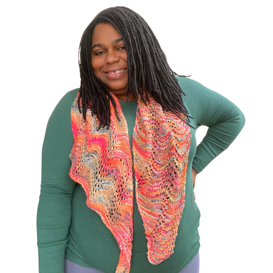 Waves on Swim  |  Knit Shawl Pattern