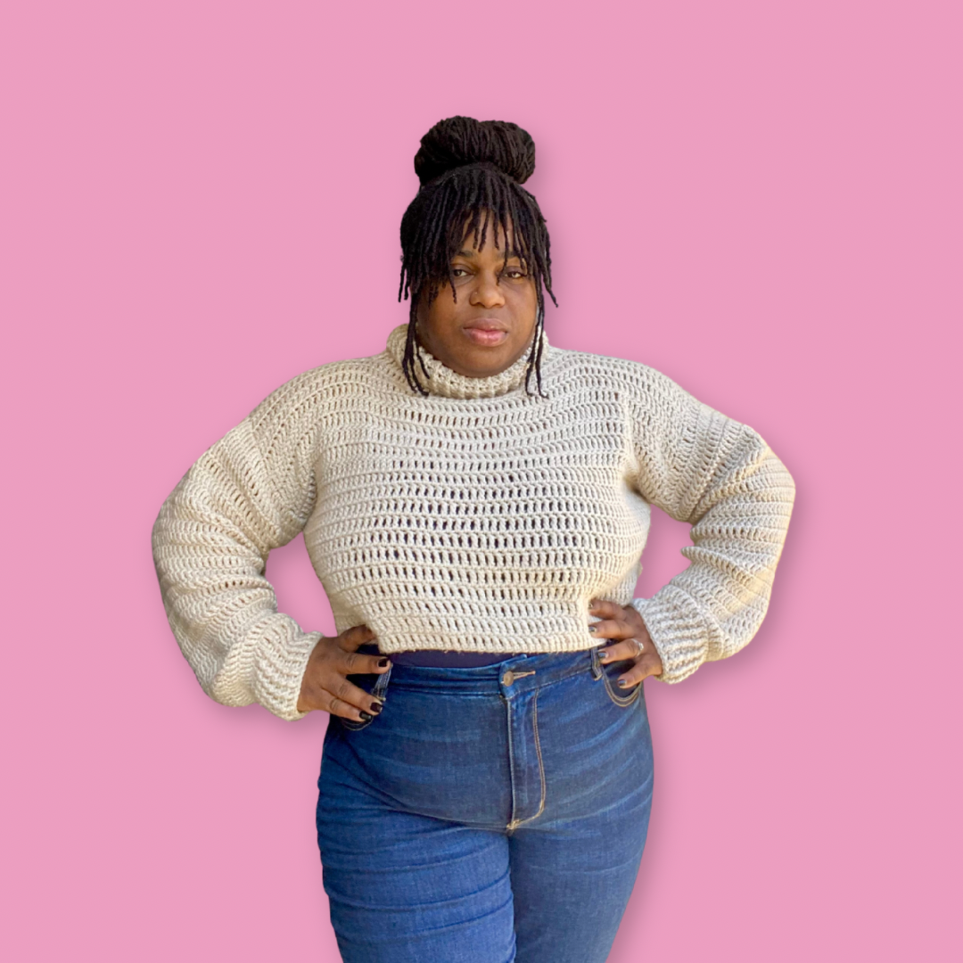 Open crochet sweater online