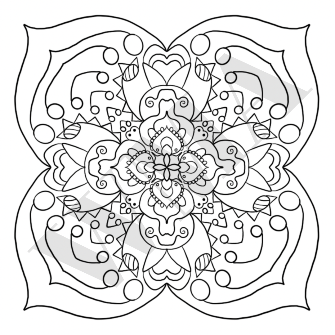 Mandala  |  Coloring Page