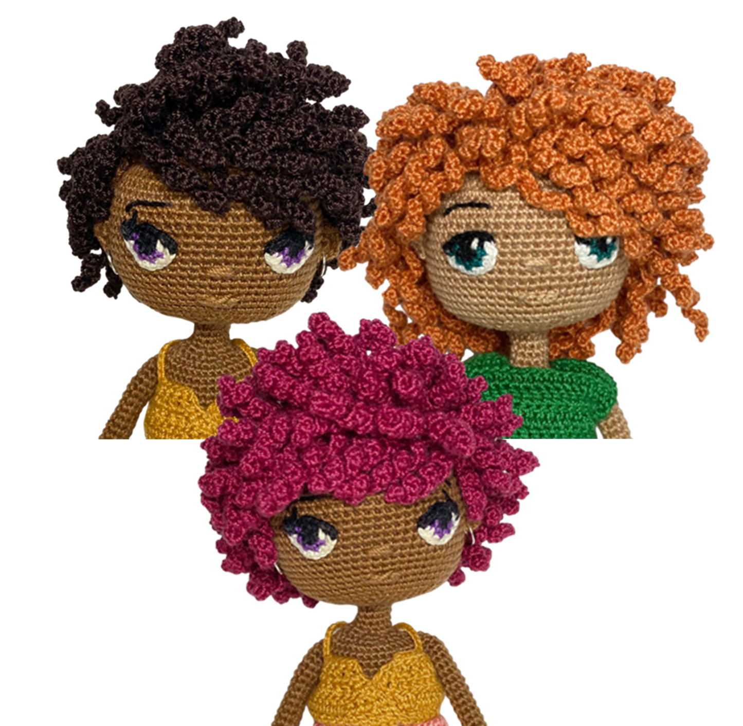 Mini Doll Wigs  |  Crochet Patterns
